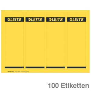 Leitz Ordner-Rückenschilder gelb 61x191mm 100Et.