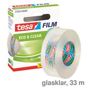 Tesa Klebeband Eco & Clear glasklar 19mmx33m