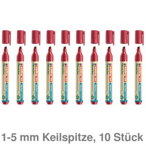 Edding Flipchartmarker 32 EcoLine rot 1-5 mm Keilspitze 10St.