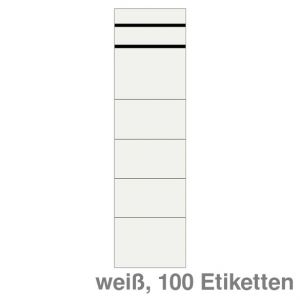 Soennecken Ordner-Rückenschilder  Grüner Balken weiß 60 x 192 mm 100Et.