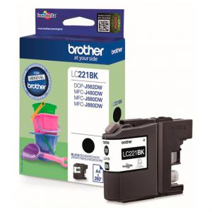 Brother Tintenpatrone LC-221BK schwarz 260 Seiten