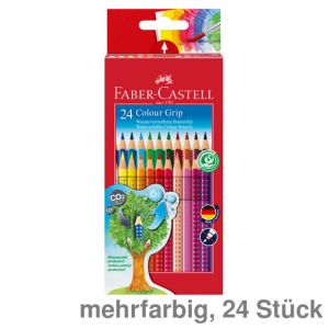 Faber-Castell Buntstift Colour Grip 3,0mm mehrfarbig 24St.