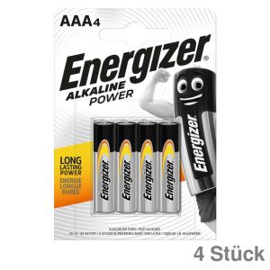 Energizer Batterie Alkaline Power AAA 1,5V 1.250mAh 4St.