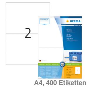Herma Universal-Etiketten A4 Premium weiß 210x148mm 400Et.
