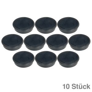 Franken Haftmagnete schwarz Ø24mm 300g 10St.
