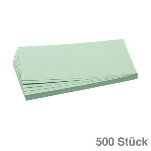 Franken Moderationskarten Rechteck grün 9,5x20,5cm 500St.
