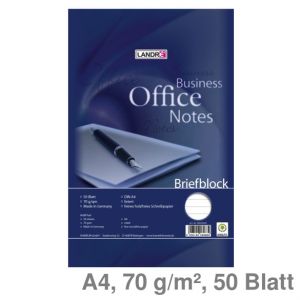 Landré Briefblock A4 Office liniert 70 g/m² 50Bl.
