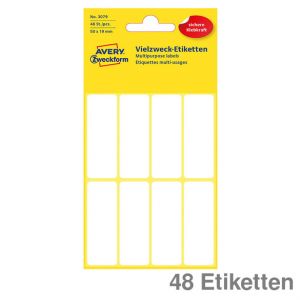 Avery Zweckform Vielzweck-Etiketten weiß 50x19mm 48Et.