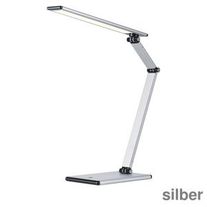 Hansa LED-Tischleuchte Slim silber Standfuß