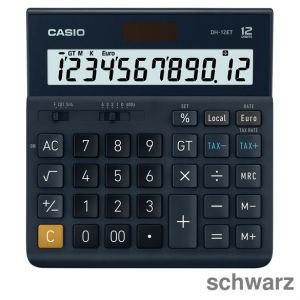 Casio Tischrechner DH-12ET schwarz 12-stellig
