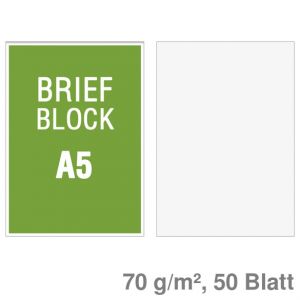 Briefblock A5 blanko 70 g/m² 50Bl.