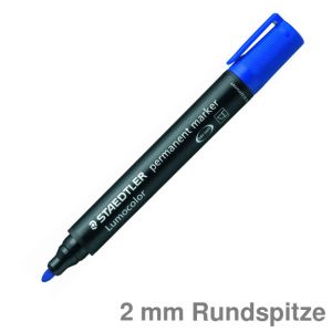 Staedtler Permanentmarker Lumocolor 352 blau 2 mm Rundspitze