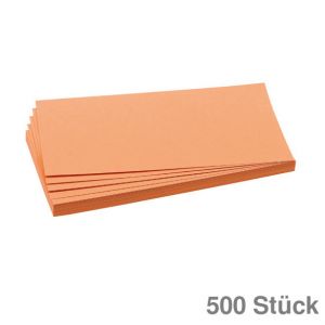 Franken Moderationskarten Rechteck orange 9,5x20,5cm 500St.