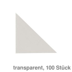 Durable Dreiecktasche Cornerfix transparent 75 mm 100St.
