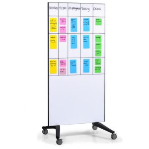 Legamaster Glasboard Mobil weiß 90x175cm