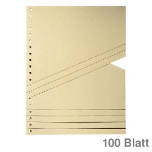 Staffeltrennblätter chamois 228x197mm 100Bl.