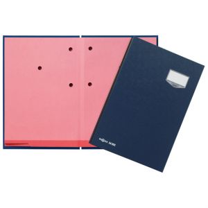 Pagna Unterschriftenmappe A4 blau/rosa 20 Fächer