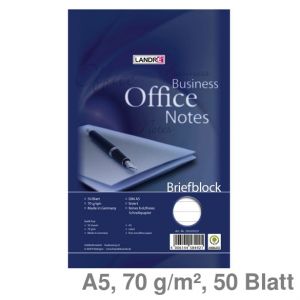 Landré Briefblock A5 Office liniert 70 g/m² 50Bl.
