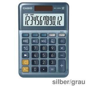 Casio Taschenrechner MS-120EM silber/grau 12-stellig