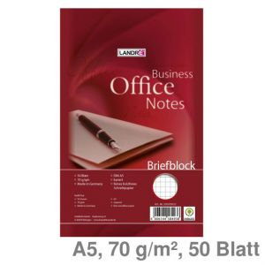 Landré Briefblock A5 Office kariert 70 g/m² 50Bl.