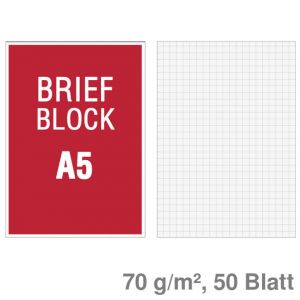 Briefblock A5 kariert 70 g/m² 50Bl.