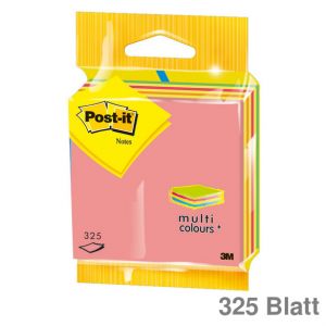 Post-it Haftnotiz-Würfel mehrfarbig neon 76x76mm 325Bl.