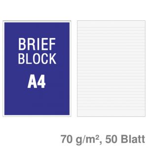 Briefblock A4 liniert 70 g/m² 50Bl.