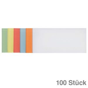 Franken Moderationskarten Rechteck, selbsthaftend mehrfarbig 9,5x20,5cm 100St.