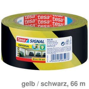 Tesa Markierungsklebeband Signal Universal gelb / schwarz 50mmx66m