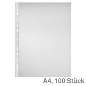 Prospekthüllen A4 Standard transparent genarbt, 60 my 100St.