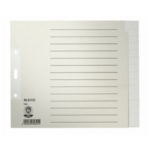 Leitz Tauen-Register 2/3 A4, 15-teilig blanko grau 240x200mm