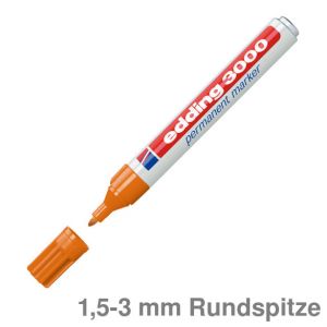 Edding Permanentmarker 3000 orange 1,5-3mm Rundspitze