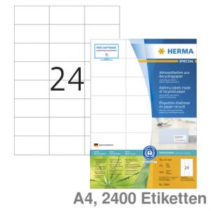 HERMA Universal Etiketten PREMIUM 105 x 41 mm weiß 1.400 Etiketten 