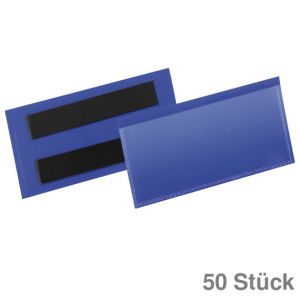 Durable Etikettenhülle 11,3x5,3cm dunkelblau 50St.