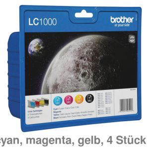 Brother Tintenpatrone LC-1000,Multipack CMYK 4St.