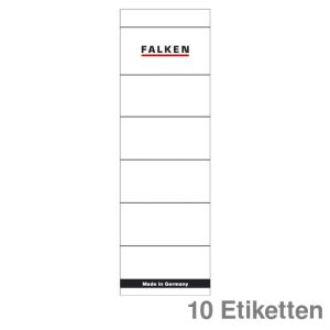Falken Ordner-Rückenschilder weiß 60x190mm 10Et.