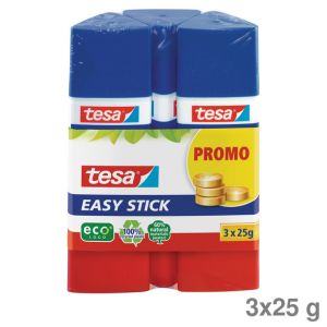 Tesa Klebestift Easy Stick, Vorteilspack 25g 3St.