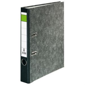 Ordner Wolkenmarmor Grüner Balken schwarz 50 mm