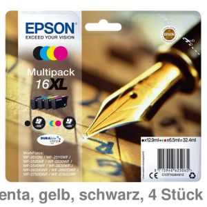 Epson Tintenpatrone 16XL, Multipack CMYK 4St.