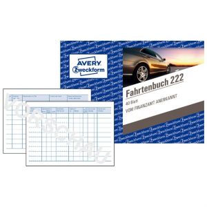 Avery Zweckform Fahrtenbuch A6 Design 48Bl.