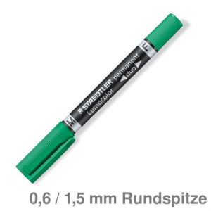 Staedtler Permanentmarker Lumocolor duo 348 grün 0,6 / 1,5 mm
