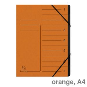 Exacompta Ordnungsmappe A4 Colorspan orange 7 Fächer