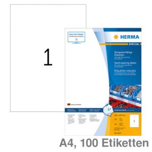 Herma Universal-Etiketten A4 Special weiß 210x297mm 100Et.