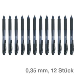 Pentel Gelroller EnerGel X BL107 schwarz 0,35 mm 12St.