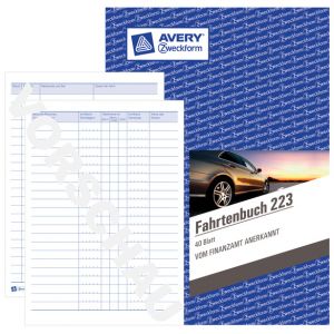 Avery Zweckform Fahrtenbuch A5 40Bl.