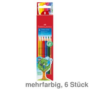 Faber-Castell Buntstift Colour Grip 3,0mm mehrfarbig 6St.