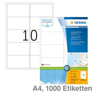 Herma Universal-Etiketten A4 Premium 99,1x57mm weiß 1.000Et.