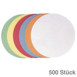 Franken Moderationskarten Kreis mehrfarbig Ø14cm 500St.