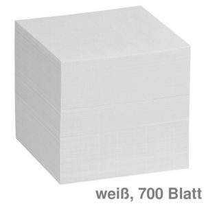 Zettelbox-Nachfüllpackung, weiß 90x90mm 700Bl.