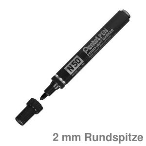 Pentel Permanentmarker N50 schwarz 2 mm Rundspitze
